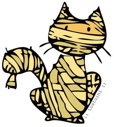 Mummiachi gatto mummia di gatto illustrazione di tostoini