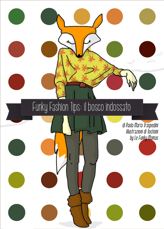 Funky Fashion Tips illustrazione di Tostoini per le Funky Mamas woodland creatures illustrations