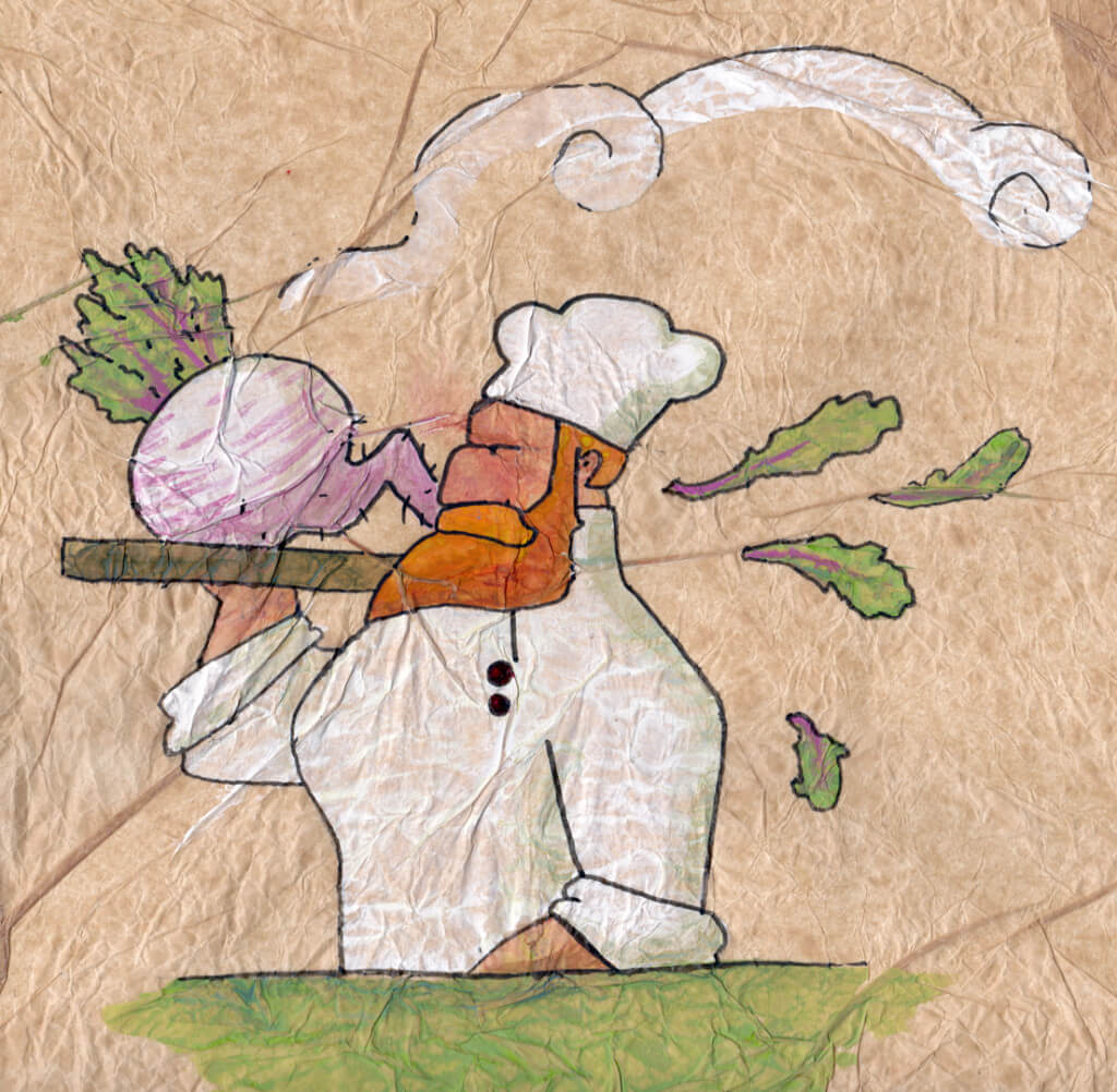 Turnip Chef illustration by Tostoini
