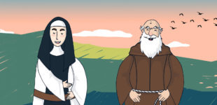 Sacro Monte Kids: suor Tecla Maria Cid e fra’ Gian Battista Aguggiari - nun and friar