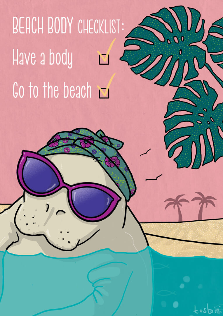 beach-body-manatee-illustration-lamentino-tostoini
