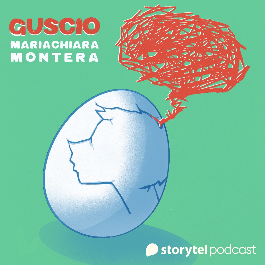 illustrazione di copertina di guscio podcast di mariachiara montera per storytel